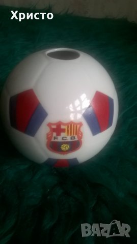 ваза Барса, футболна топка порцелан, снимка 1 - Фен артикули - 27972720