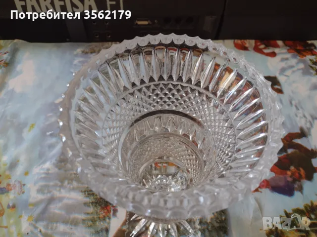 Ваза от оловен кристал , снимка 4 - Вази - 49411422