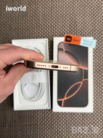 100% Бат.❗️256GB❗️ iPhone 16 Pro ❗️Лизинг от 75лв/м❗️Desert Titanium ГАРАНЦИЯ❗️, снимка 8 - Apple iPhone - 52375328