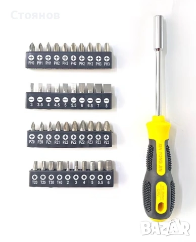 Отвертка с битове PH/PZ/Hex/Torx/SL
