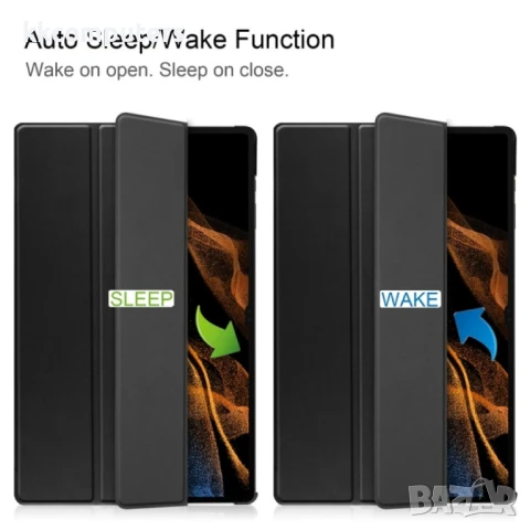 Samsung Galaxy Tab S9+ SM-X816 Кожен Калъф и Протектор, снимка 7 - Калъфи, кейсове - 51125787