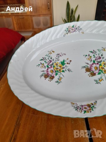 Стара порцеланова чиния,плато #6, снимка 3 - Антикварни и старинни предмети - 32905754