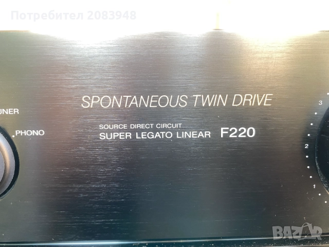 Усилвател Sony F220, снимка 3 - Ресийвъри, усилватели, смесителни пултове - 51707466