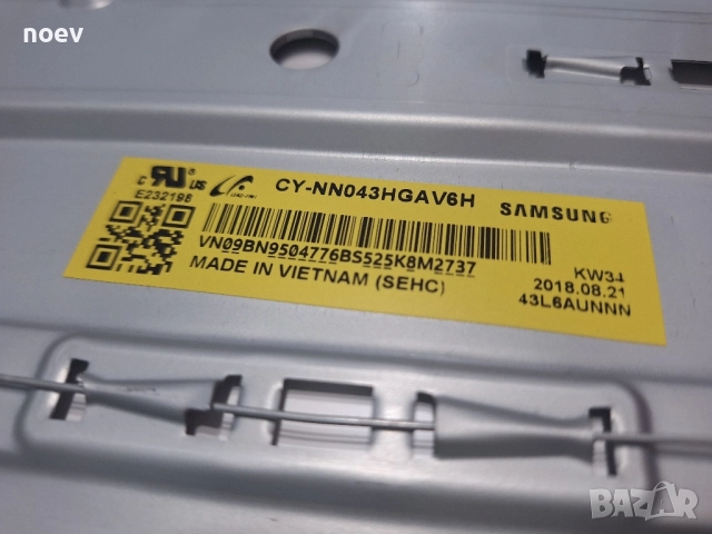 Main Board BN9646786A от Samsung UE43NU7192 AUO, снимка 7 - Части и Платки - 52425319