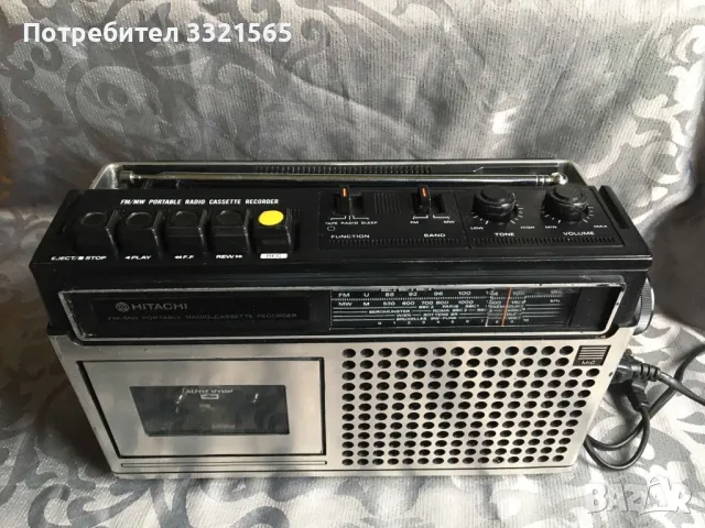 Касетофон Hitachi, снимка 4 - Радиокасетофони, транзистори - 48492971