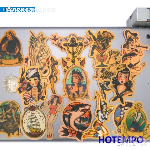 Моряшки стикери 50бр. подходящи за подарък, снимка 2 - Други ценни предмети - 43392507