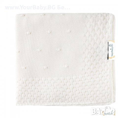 Бамбуково одеяло за Дете или Бебе, дизайн Скандинавия - Цвят Кокос, снимка 2 - Спално бельо и завивки - 38195182