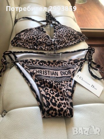Бански бикини Диор*С/М*DIOR LEOPARD PRINT SWIM, снимка 6 - Бански костюми - 37282700