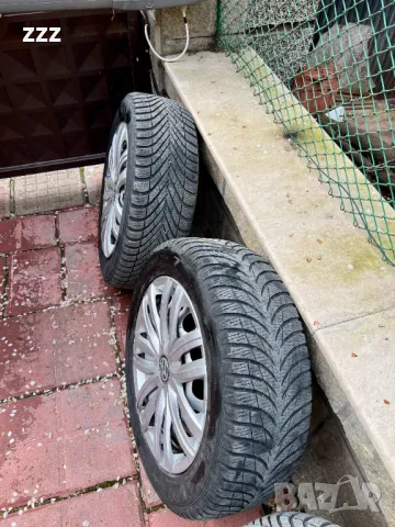 Зимни гуми с джанти 205/55R16 5x112, снимка 5 - Гуми и джанти - 49765375