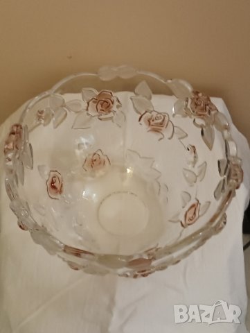 Кристална купа, салатиера Walther Glas,Германия. , снимка 2 - Сервизи - 43500587