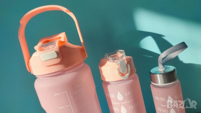 Комплект 3 бутилки за вода , снимка 2 - Други стоки за дома - 53149096