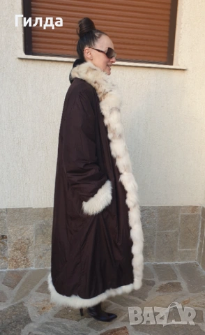 манто от арктическа лисица M, снимка 8 - Палта, манта - 52038773