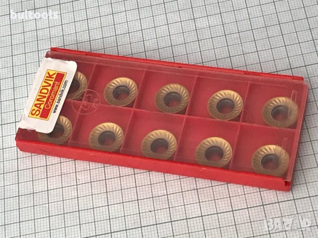 10бр. твърдосплавни пластини RCKT 1204 M0-MM 2030 SANDVIK