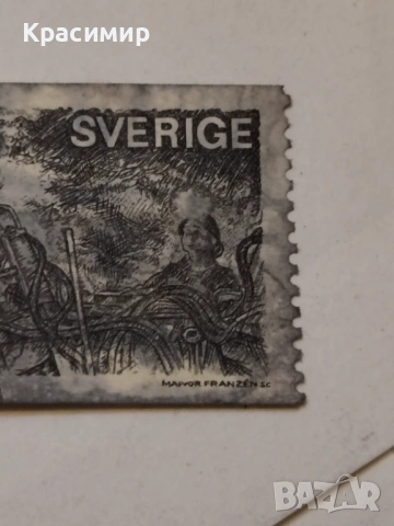 Винтидж ПОЩЕНСКА марки Швеция , снимка 4 - Филателия - 53206114