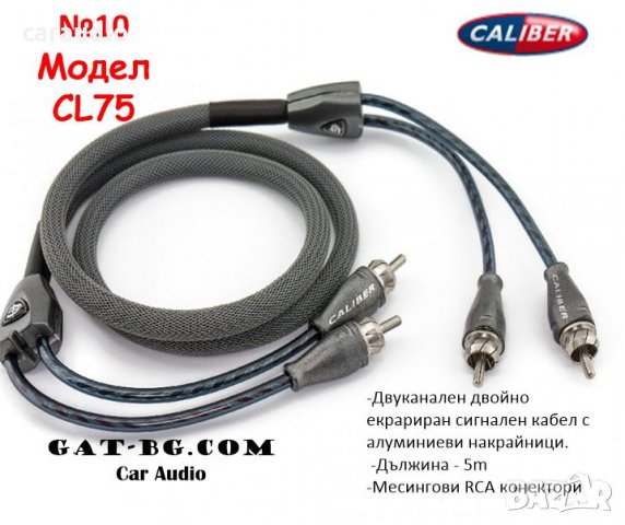 Сигнални кабели за усилвател (RCA/чинчове/камбанки), снимка 9 - Аксесоари и консумативи - 23054017