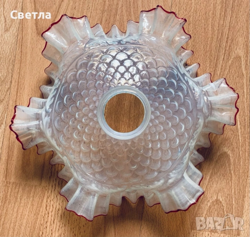 Абажури от масивно стъкло, произход Франция, от преди 1939г., по € 35 за брой, снимка 4 - Антикварни и старинни предмети - 53162635