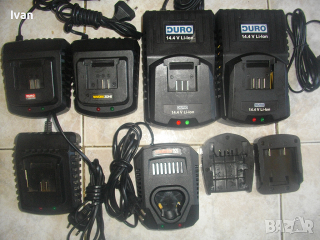 Зарядно-Li-ion-12,8V-14,4V-16,8V-18V-21V-DURO-MEISTER-WORKZONE-Литий-Йон-12-21 Волта, снимка 2 - Други инструменти - 36527814