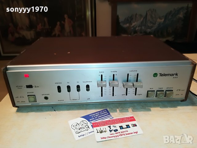 telemark a40 made in taiwan-внос france 3005211418, снимка 3 - Ресийвъри, усилватели, смесителни пултове - 33045763