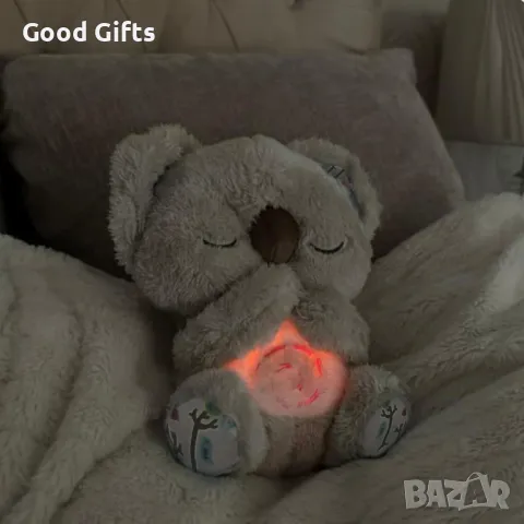 Плюшена Дишаща Коала, Интерактивна Дишаща играчка Коала, Успокояваща плюшена играчка, снимка 6 - Плюшени играчки - 48724541