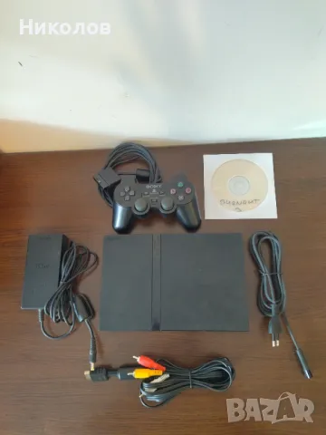 Продавам конзола Playstation 2 Slim (PS2) с чип, снимка 1 - PlayStation конзоли - 48571824