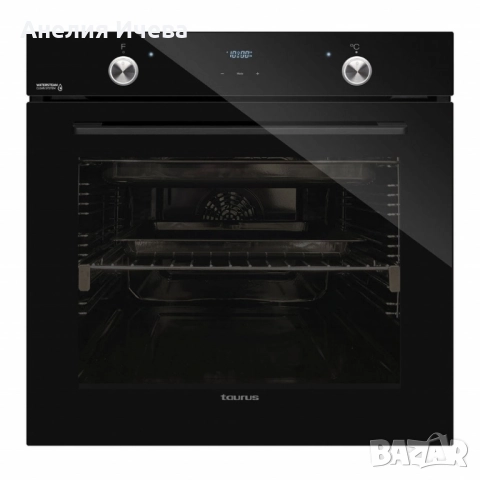 Вградена многофункционална фурна Taurus HM978BKD – 78 л, 3100 W, WaterSteam Clean, клас A