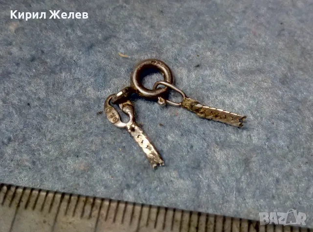 СТАРА СРЕБЪРНА ЗАКОПЧАЛКА За КОЛИЕ ВЕРИЖКА ГРИВНА СРЕБРО 925 КАРАБИНКА За СИНДЖИР 49911, снимка 5 - Други - 49147100