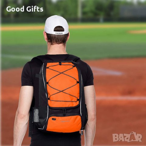 Спортна РАНИЦА AMAZON FINA, ЧЕРНА С ОРАНЖЕВО, снимка 2 - Раници - 43057255