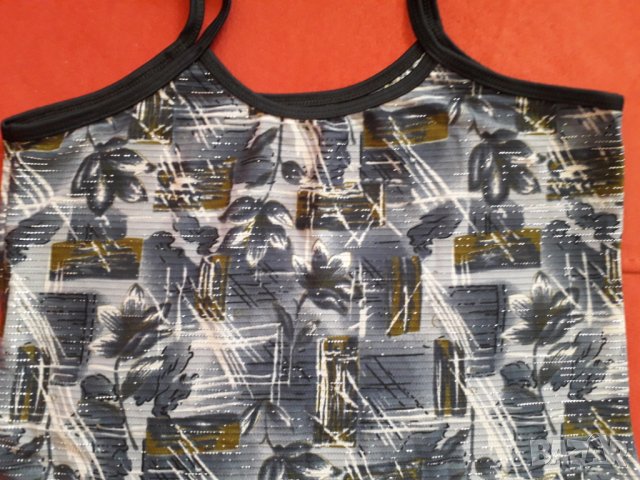 Дамски еластичен потник топ с презрамки, снимка 2 - Корсети, бюстиета, топове - 28905299