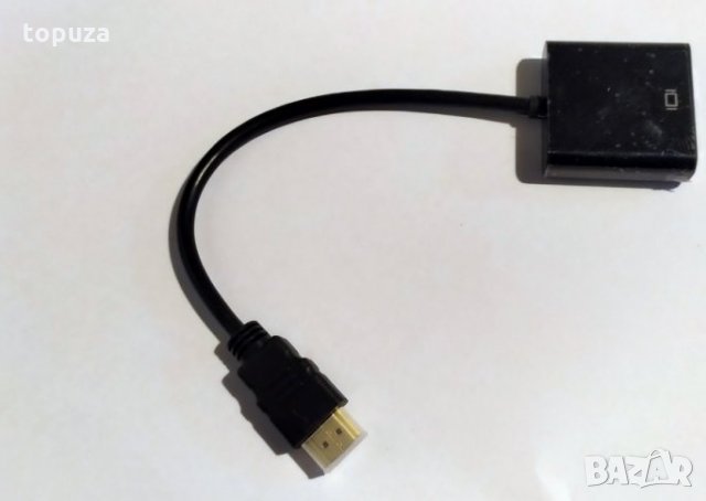 Нов HDMI към VGA адаптер за Xbox PS4 PC Лаптоп TV Box Проектор, снимка 1 - Кабели и адаптери - 34604332