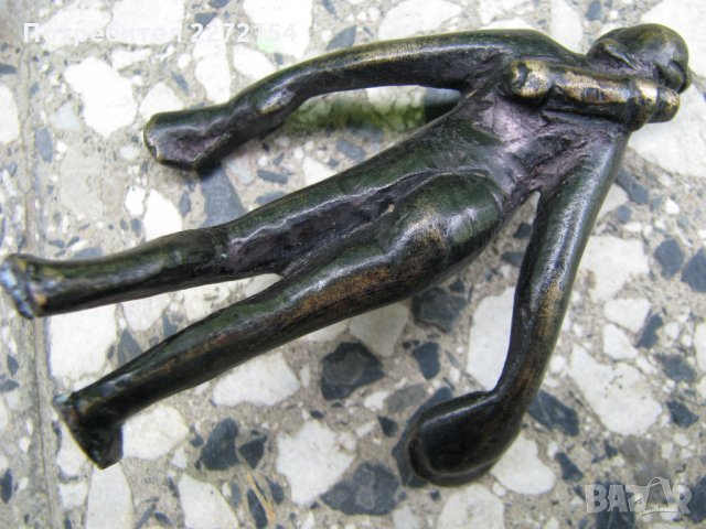 Бронзова пластика статуетка Хермес, снимка 3 - Антикварни и старинни предмети - 28537988