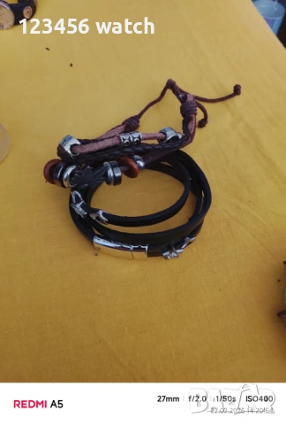 Красиви кожени гривни 2 бр 5 евро, снимка 3 - Гривни - 53581583