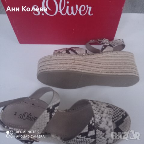 Нови немски  на платформа s.Oliver, 40 , снимка 5 - Сандали - 33074231