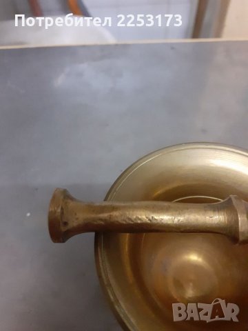 Малък месингов хаван, снимка 3 - Декорация за дома - 40110133