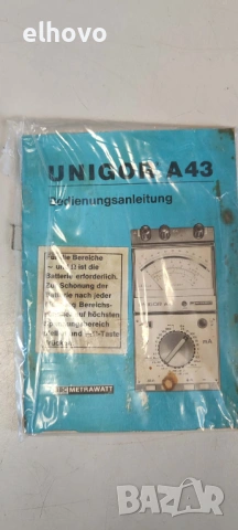 Измервателен уред Unigor A43 100 kOhm/Volt, снимка 5 - Антикварни и старинни предмети - 53314278