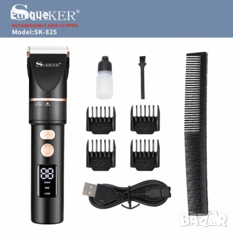 Професионална машинка за подстригване с керамично покритие Surke SK-825 - SHAV67, снимка 2 - Тримери - 52806733