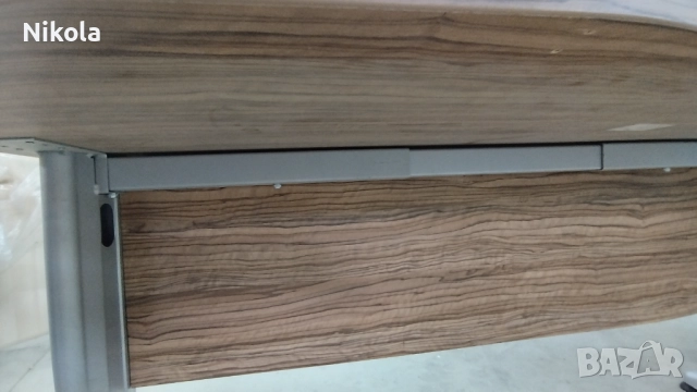 Бюро с метални крака - офис маса 160/66/74см, снимка 12 - Работни маси и бюра - 52108777