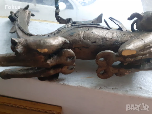 Стара бронзова статуетка на войн с камила фигура пластика, снимка 6 - Антикварни и старинни предмети - 51055435