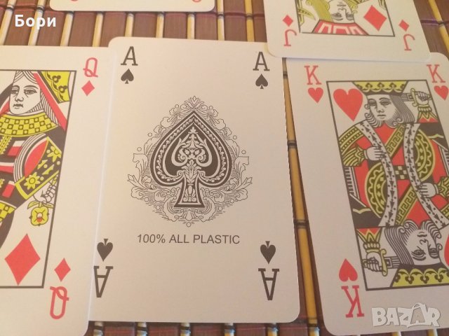 Нови Гръцки карти 2 тестета 100% пластик, снимка 6 - Карти за игра - 28114975