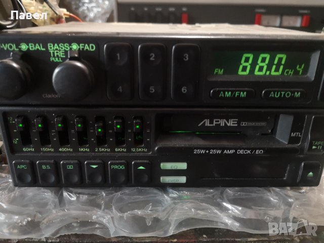 Ретро авторадио alpine+clarion 2 din, снимка 3 - Декове - 37613943