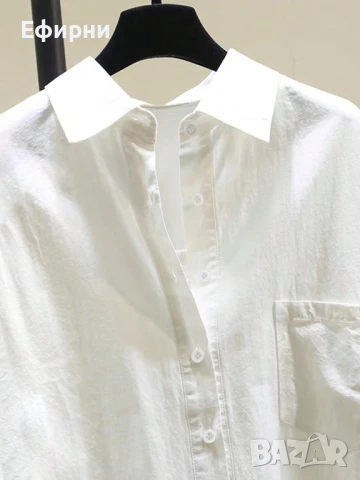 Бяла риза, елегантна риза, снимка 4 - Ризи - 51319086