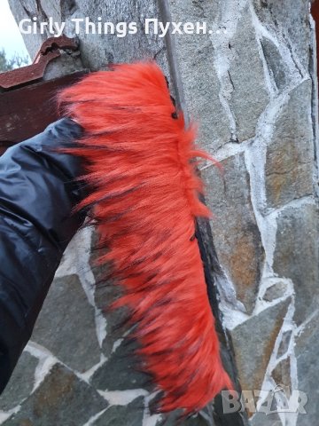 Оранжев и Жълт плат Еко косъм /ширина 1.6м./ Парче 10 см или 20 см., снимка 4 - Други - 42555584