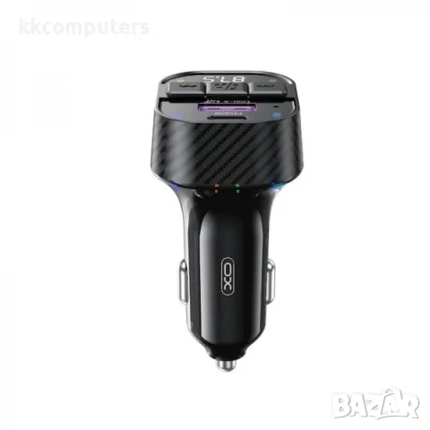 FM Трансмитер Bluetooth XO-BCC17/ MP3 / 30W / PD, USB QC 3.0 / Черен / Баркод : 456444, снимка 2 - Аксесоари и консумативи - 47709237