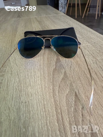 Унисекс слънчеви очила RayBan Aviator, снимка 4 - Слънчеви и диоптрични очила - 50697305