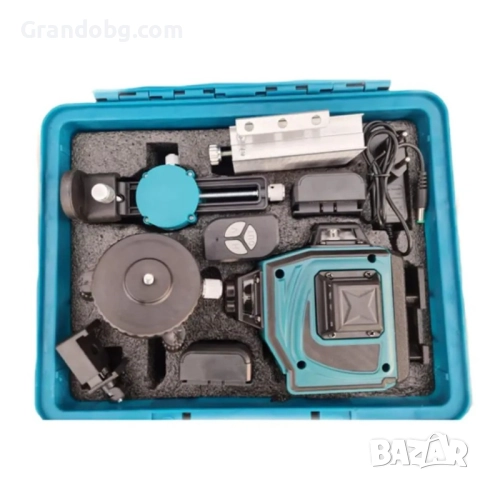 Немски 4D Водоустойчив Нивелир 16 линии WerkBull + 10 подаръка и тринога, снимка 3 - Измервателни инструменти - 52174791