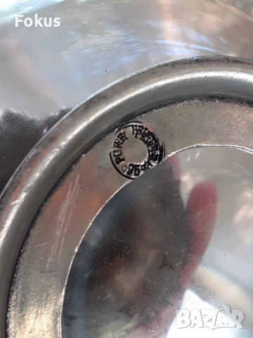 Стара антикварна кана графа стъкло метал печат, снимка 8 - Антикварни и старинни предмети - 51169579