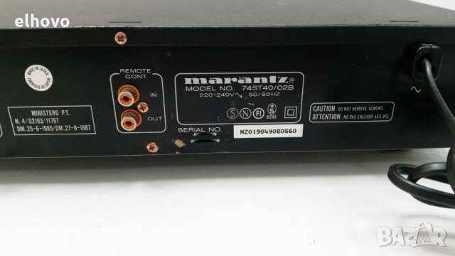 Стерео тунер Marantz 74st40 02B, снимка 3 - Ресийвъри, усилватели, смесителни пултове - 26865572