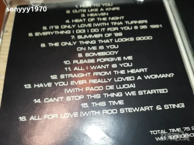 BRAYAN ADAMS-ИДЕАЛЕН ДИСК 1912241926, снимка 14 - CD дискове - 48408294