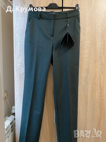 ДАМСКИ Нов Дика ПАНТАЛОН С РЪБ, ЦВЯТ ТЪМНО КАКИ