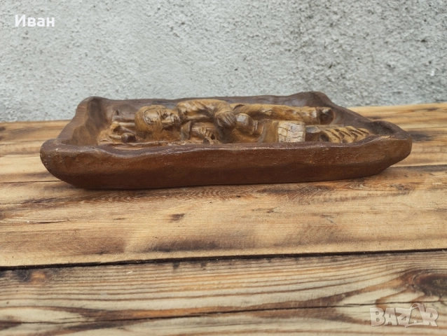 Дърворезба изобразяваща Дърводелец , снимка 8 - Антикварни и старинни предмети - 52418030