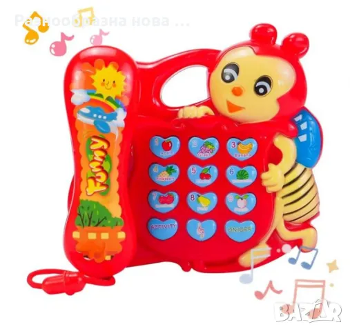 Музикален телефон Тигър – Образователна играчка за деца, снимка 8 - Други - 48434801